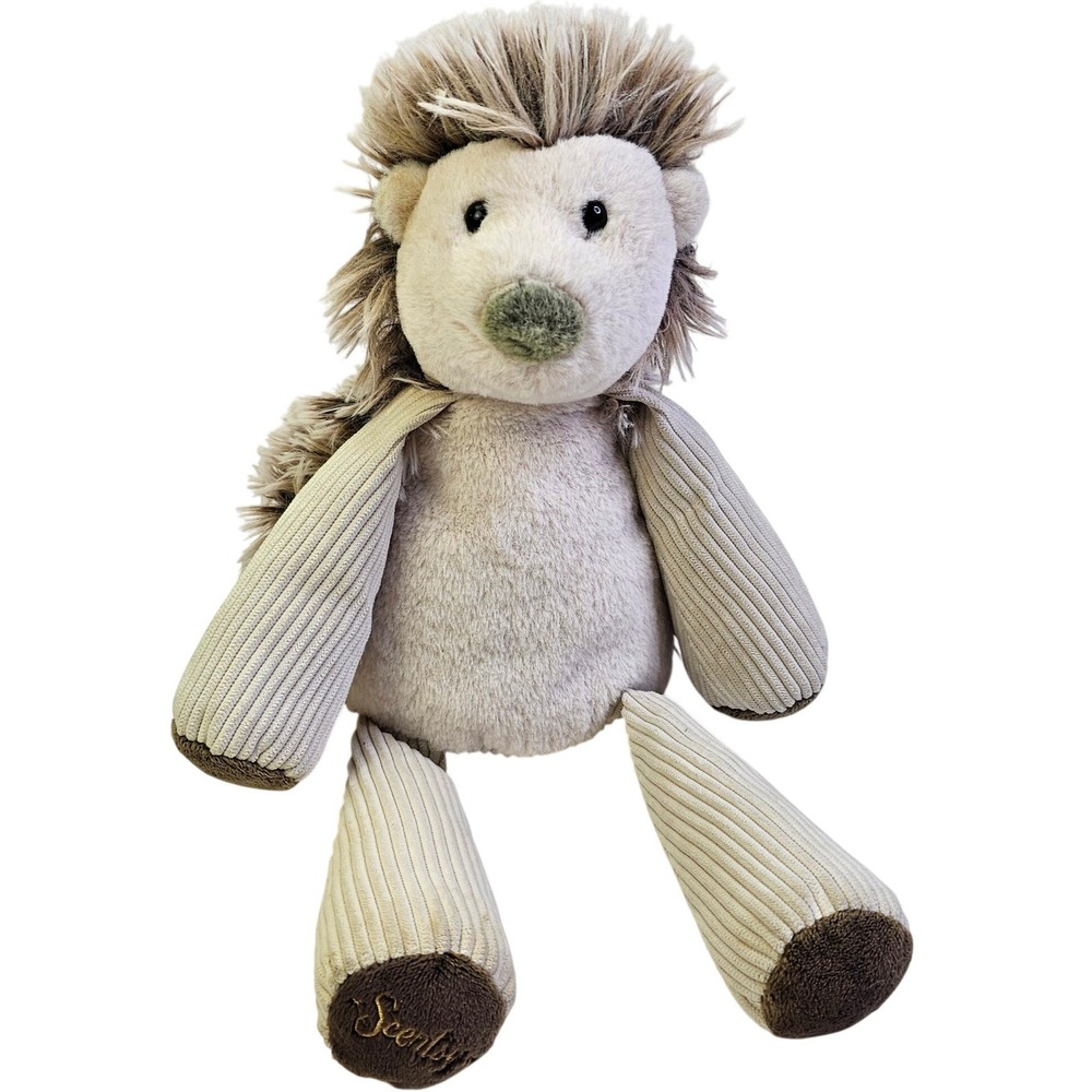 Scentsy Buddy Hattie the Hedgehog Plush Stuffed‎ Animal Beige Brown 12 inch